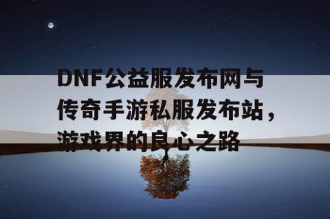 DNF公益服发布网与传奇手游私服发布站，游戏界的良心之路