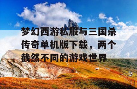 梦幻西游私服与三国杀传奇单机版下载，两个截然不同的游戏世界