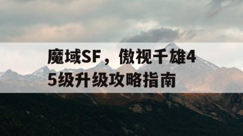 魔域SF，傲视千雄45级升级攻略指南