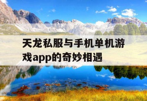 天龙私服与手机单机游戏app的奇妙相遇