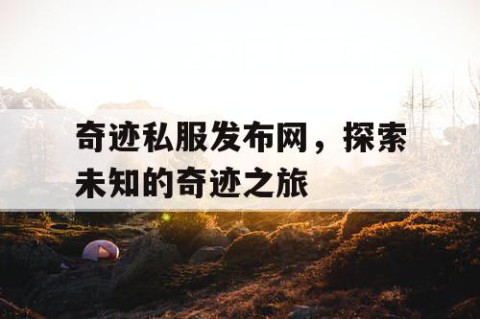 奇迹私服发布网，探索未知的奇迹之旅