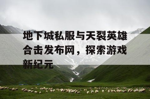 地下城私服与天裂英雄合击发布网，探索游戏新纪元