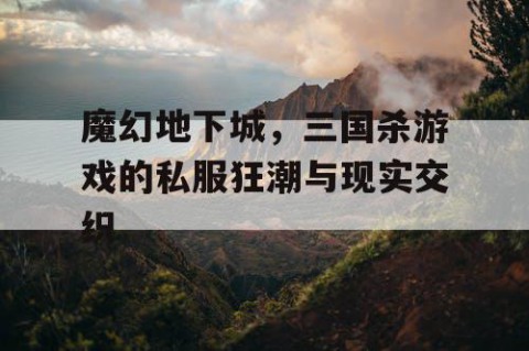 魔幻地下城，三国杀游戏的私服狂潮与现实交织