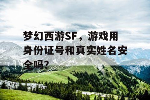 梦幻西游SF，游戏用身份证号和真实姓名安全吗？