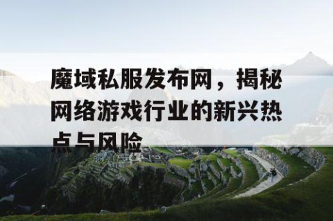 魔域私服发布网，揭秘网络游戏行业的新兴热点与风险
