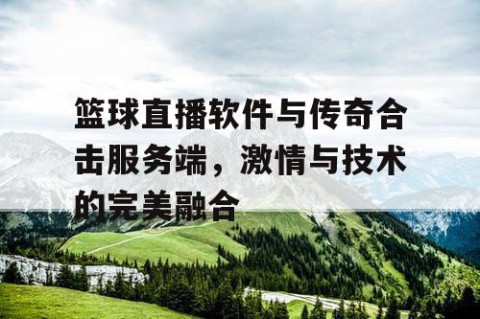 篮球直播软件与传奇合击服务端,激情与技术的完美融合