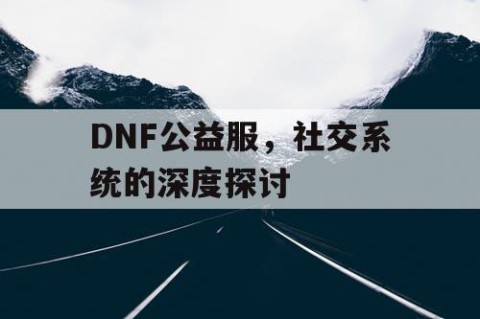 DNF公益服，社交系统的深度探讨