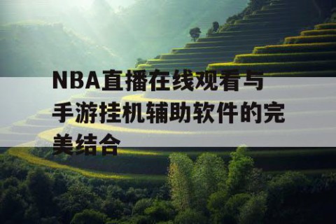 NBA直播在线观看与手游挂机辅助软件的完美结合