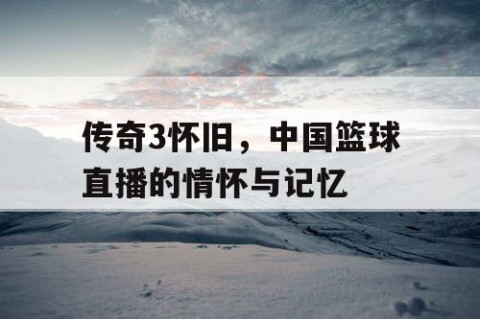 传奇3怀旧，中国篮球直播的情怀与记忆