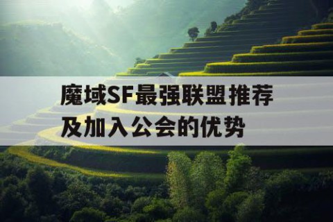 魔域SF最强联盟推荐及加入公会的优势