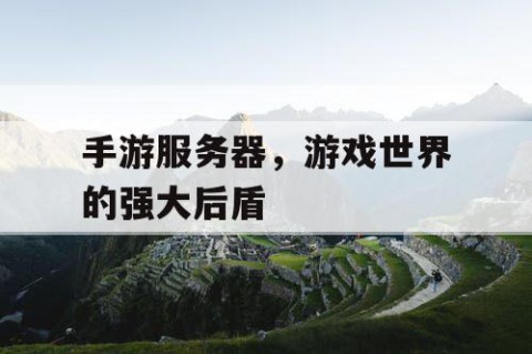 手游服务器，游戏世界的强大后盾