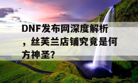 DNF发布网深度解析，丝芙兰店铺究竟是何方神圣？
