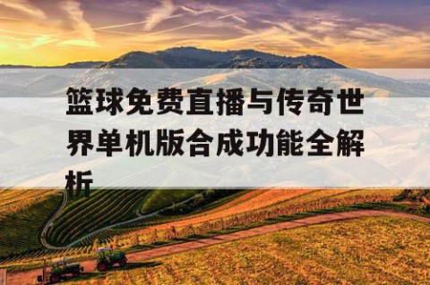 篮球免费直播与传奇世界单机版合成功能全解析