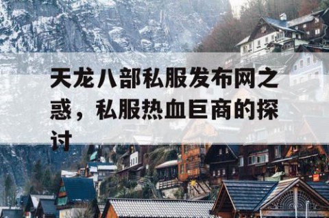 天龙八部私服发布网之惑，私服热血巨商的探讨