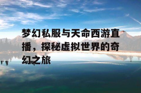 梦幻私服与天命西游直播，探秘虚拟世界的奇幻之旅