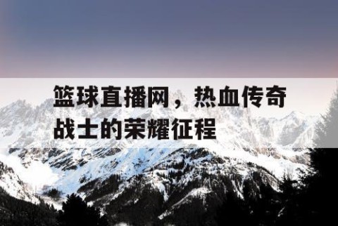 篮球直播网,热血传奇战士的荣耀征程