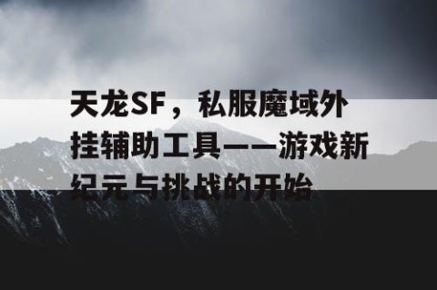 天龙SF，私服魔域外挂辅助工具——游戏新纪元与挑战的开始