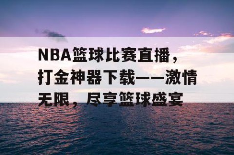 NBA篮球比赛直播，打金神器下载——激情无限，尽享篮球盛宴