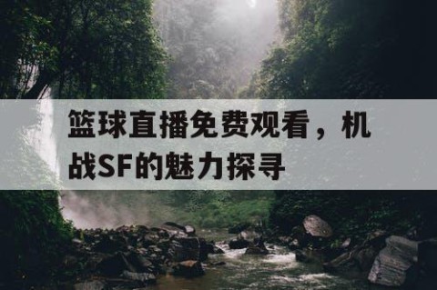 篮球直播免费观看,机战SF的魅力探寻