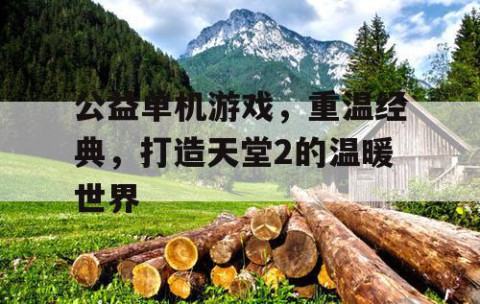 公益单机游戏，重温经典，打造天堂2的温暖世界