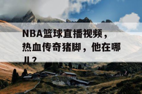NBA篮球直播视频，热血传奇猪脚，他在哪儿？