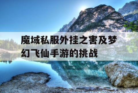 魔域私服外挂之害及梦幻飞仙手游的挑战