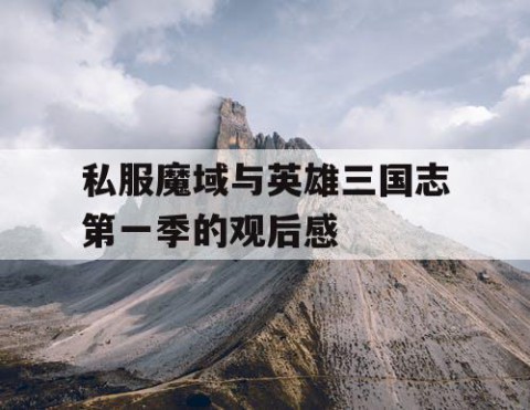 私服魔域与英雄三国志第一季的观后感
