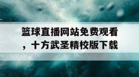 篮球直播网站免费观看，十方武圣精校版下载