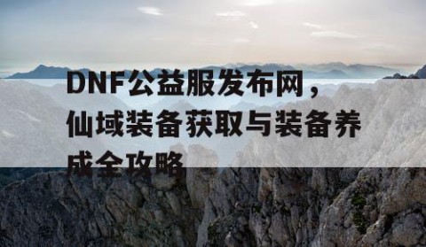 DNF公益服发布网，仙域装备获取与装备养成全攻略