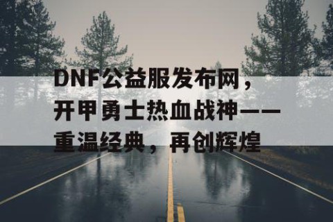 DNF公益服发布网，开甲勇士热血战神——重温经典，再创辉煌