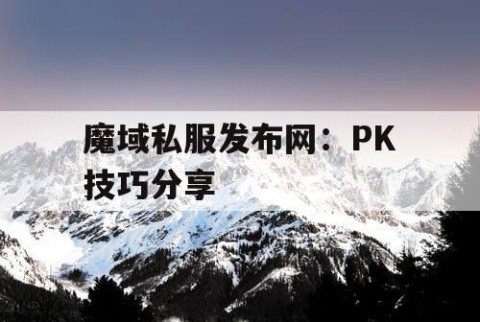 魔域私服发布网：PK技巧分享