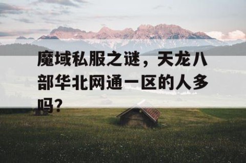 魔域私服之谜，天龙八部华北网通一区的人多吗？
