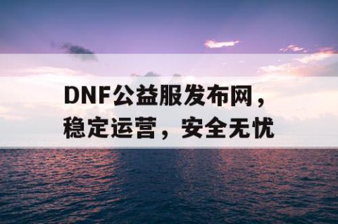 DNF公益服发布网，稳定运营，安全无忧