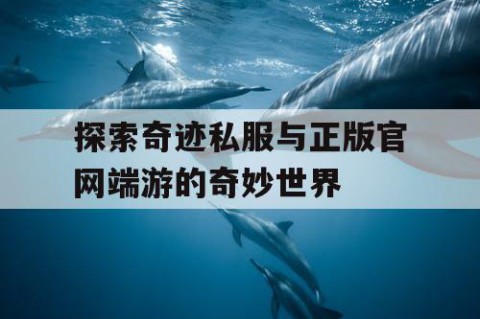 探索奇迹私服与正版官网端游的奇妙世界
