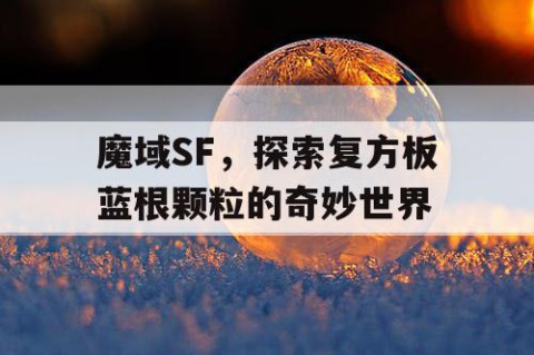魔域SF，探索复方板蓝根颗粒的奇妙世界