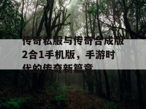 传奇私服与传奇合成版2合1手机版，手游时代的传奇新篇章