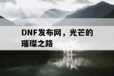 DNF发布网，光芒的璀璨之路