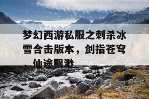 梦幻西游私服之刺杀冰雪合击版本，剑指苍穹，仙途飘渺