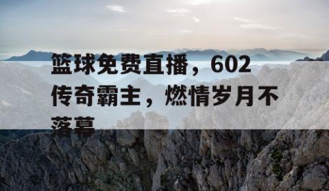 篮球免费直播，602传奇霸主，燃情岁月不落幕