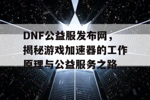 DNF公益服发布网，揭秘游戏加速器的工作原理与公益服务之路
