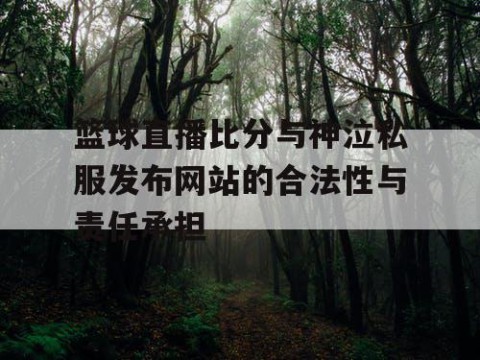 篮球直播比分与神泣私服发布网站的合法性与责任承担