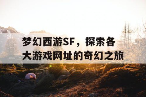 梦幻西游SF，探索各大游戏网址的奇幻之旅