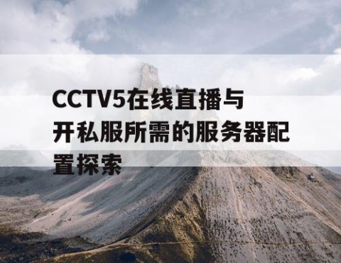 CCTV5在线直播与开私服所需的服务器配置探索