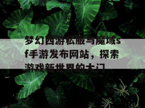 梦幻西游私服与魔域sf手游发布网站，探索游戏新世界的大门