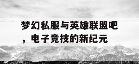 梦幻私服与英雄联盟吧，电子竞技的新纪元