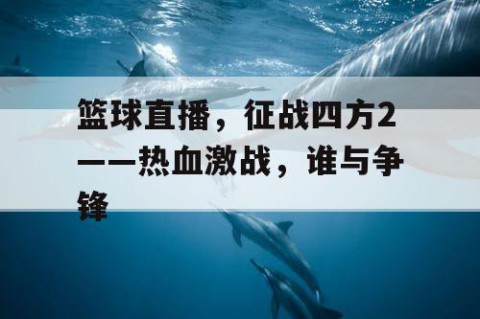 篮球直播,征战四方2——热血激战,谁与争锋