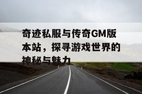 奇迹私服与传奇GM版本站，探寻游戏世界的神秘与魅力