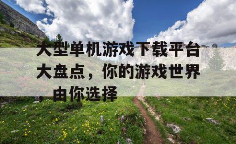 大型单机游戏下载平台大盘点，你的游戏世界，由你选择