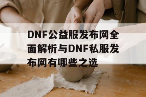 DNF公益服发布网全面解析与DNF私服发布网有哪些之选