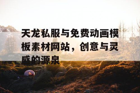 天龙私服与免费动画模板素材网站，创意与灵感的源泉